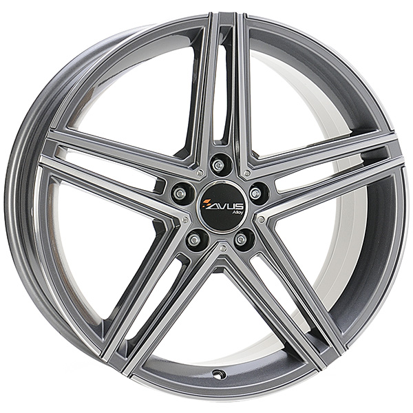 AVUS AC-515 8.5x19 5x112 ET 45 ANTHRACITE POLISHED