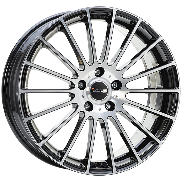 AVUS AC-M03 7.5x18 4x100 ET 36 BLACK POLISHED