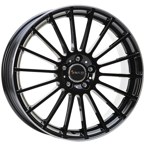 AVUS AC-M03 6.5x16 5x108 ET 40 BLACK POLISHED LIP