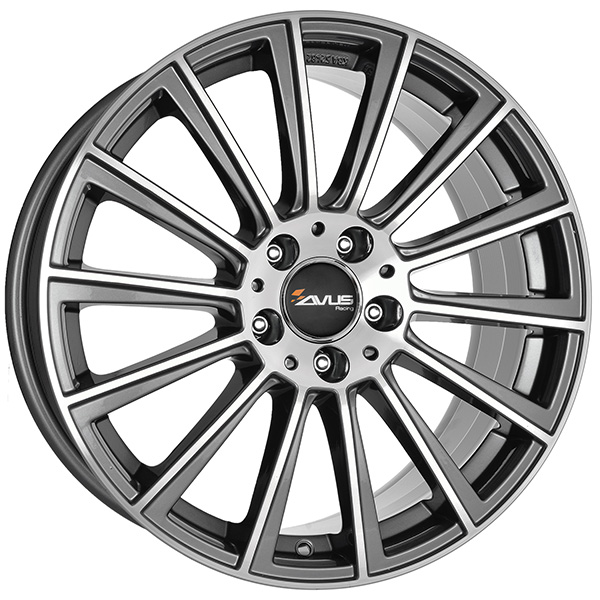 AVUS AC-M07 8x19 5x112 ET 33 ANTHRACITE POLISHED
