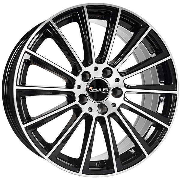 AVUS AC-M07 9.5x20 5x112 ET 35 BLACK POLISHED