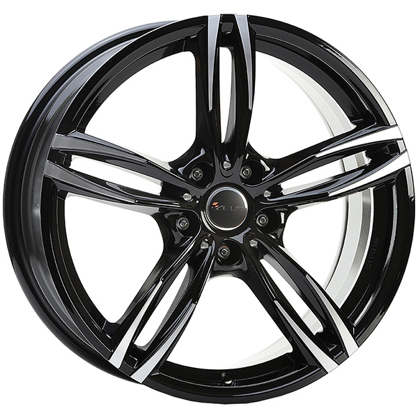 AVUS AF15 8.5x19 5x112 ET 50 BLACK POLISHED