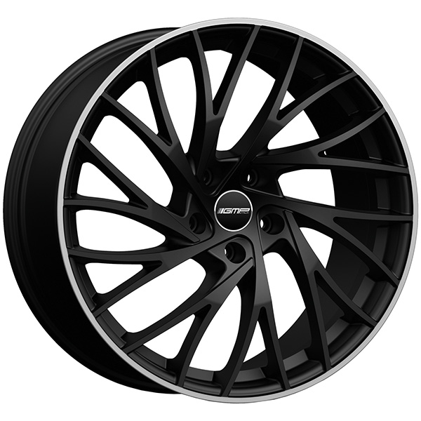 GMP ENIGMA 8x18 5x112 ET 30 MATT BLACK DIAMOND LIP