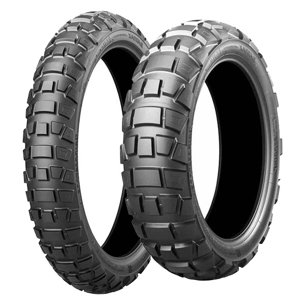 BRIDGESTONE COPPIA GOMME BRIDGESTONE 100/90-19 57Q + 150/70-18 70Q ADVENTURECROSS AX41 M+S