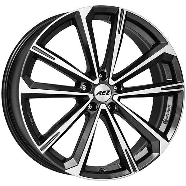 AEZ Aruba dark 8.5x19 5x112 ET 32 GUNMETAL/POLISHED