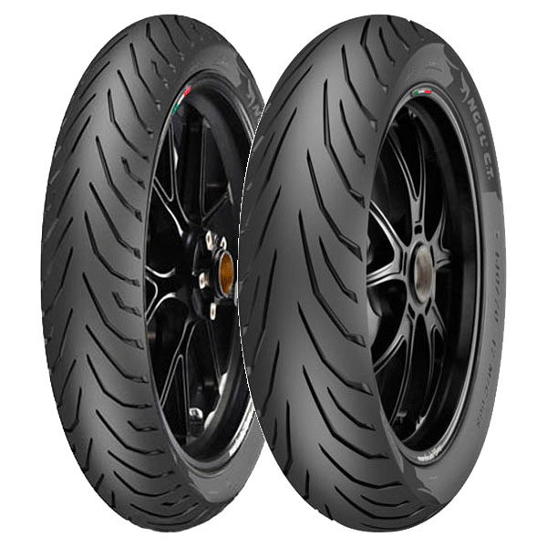 COPPIA GOMME PIRELLI 90/80-17 46S + 100/90-17 55S ANGEL CITY CT