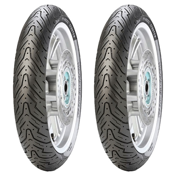 COPPIA GOMME PIRELLI 3.50-10 59J + 120/70-14 55P ANGEL SCOOTER