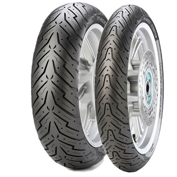 COPPIA GOMME PIRELLI 130/60-13 60P + 3.50-10 59J ANGEL SCOOTER