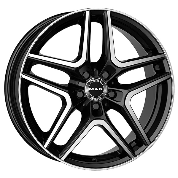 MAK CERCHIO IN LEGA MAK AURUM 8x19 5x112 ET 33 BLACK MIRROR