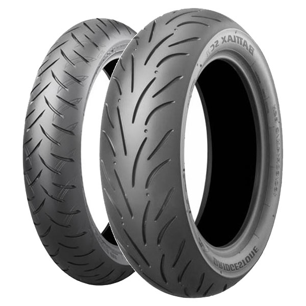 BRIDGESTONE COPPIA GOMME BRIDGESTONE 120/70-14 55H BATTLAX SC2 + 90/80-14 49P BATTLAX SC1
