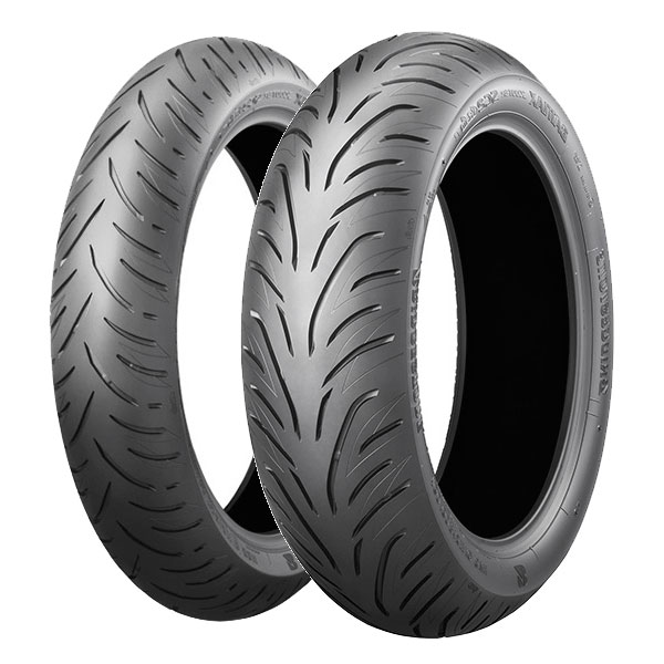 BRIDGESTONE COPPIA GOMME BRIDGESTONE 120/70-15 56H + 160/60-14 65H BATTLAX SC2 RAIN