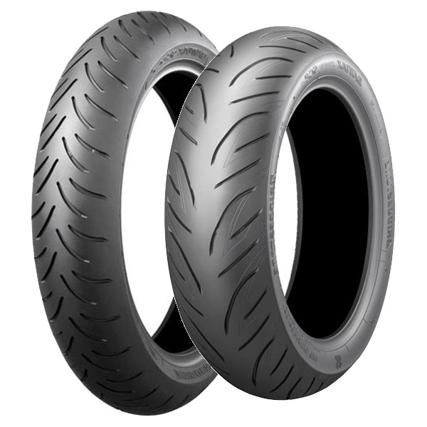 BRIDGESTONE COPPIA GOMME BRIDGESTONE 90/80-14 49P BATTLAX SC1 + 160/60-14 65H BATTLAX SC2
