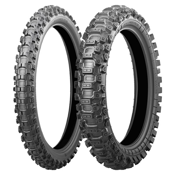COPPIA GOMME BRIDGESTONE 90/100-21 57M + 110/90-19 62M BATTLECROSS X31