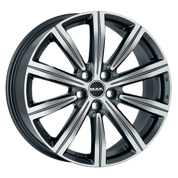 MAK BIRMINGHAM 8.5x19 5x108 ET 45 GUN MET-MIRROR FACE