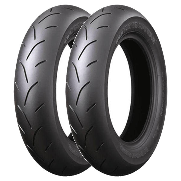 BRIDGESTONE COPPIA GOMME BRIDGESTONE 100/90-12 49J + 100/90-12 49J BATTLAX BT601