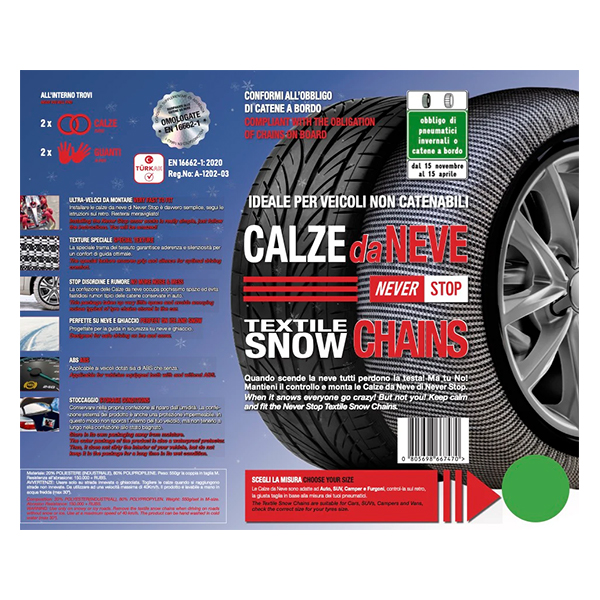 NEVER STOP CALZE DA NEVE TG.L