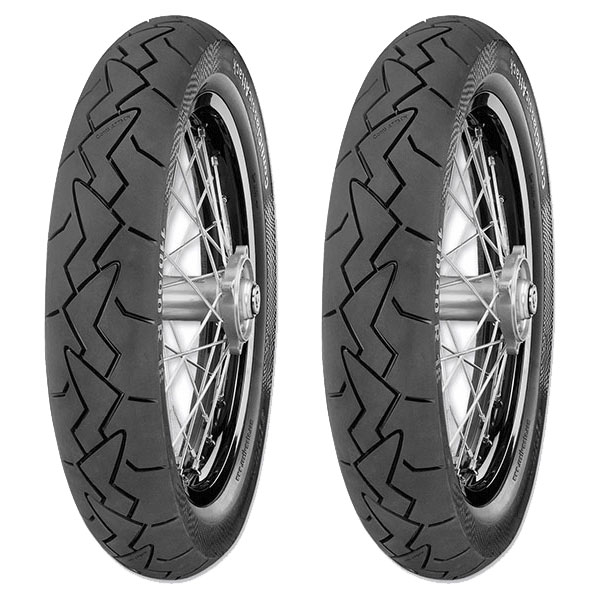CONTINENTAL COPPIA GOMME CONTINENTAL 100/90-19 57V + 120/90-18 65V CLASSIC ATTACK