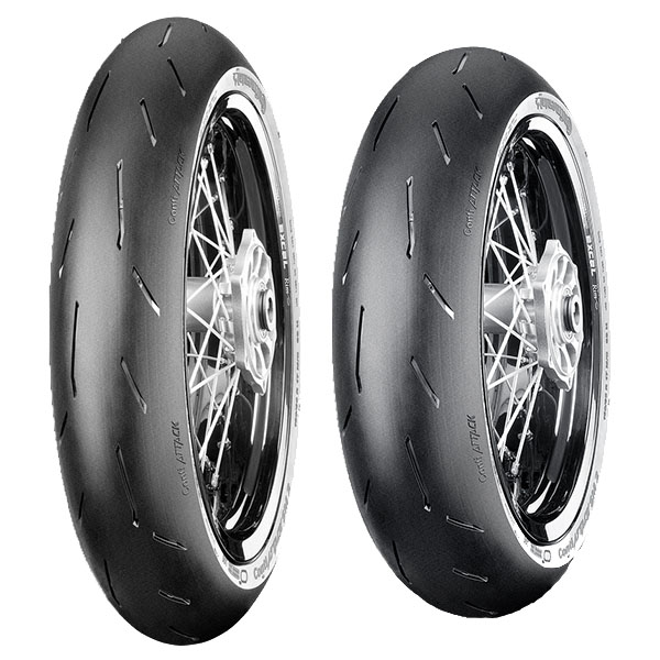 CONTINENTAL COPPIA GOMME CONTINENTAL 120/70-17 58H + 150/60-17 66H ATTACK SM 2