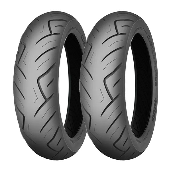 MITAS COPPIA GOMME MITAS 100/90-19 57H + 150/80-16 77H CUSTOM FORCE