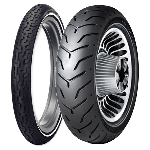 DUNLOP COPPIA GOMME DUNLOP MT90-16 72H D402 SW H.D. + 180/65-16 81H D407 SW H.D.