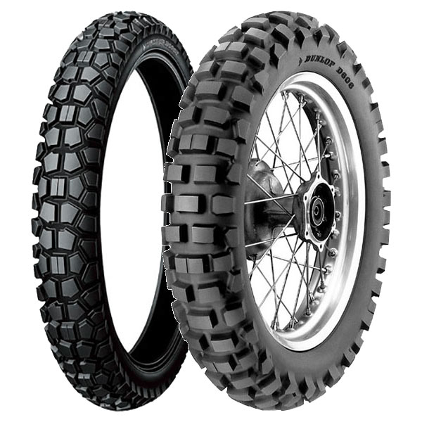 DUNLOP COPPIA GOMME DUNLOP 70/100-19 42P D605 + 130/90-17 68R D606