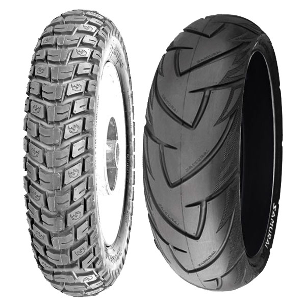 DELI TYRE COPPIA GOMME DELI TYRE 100/90-10 56J SC-108 + 120/70-15 56S SB-128
