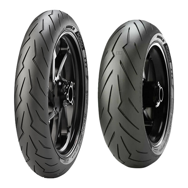 COPPIA GOMME PIRELLI 70/90-17 38S + 100/80-17 52S DIABLO ROSSO SPORT