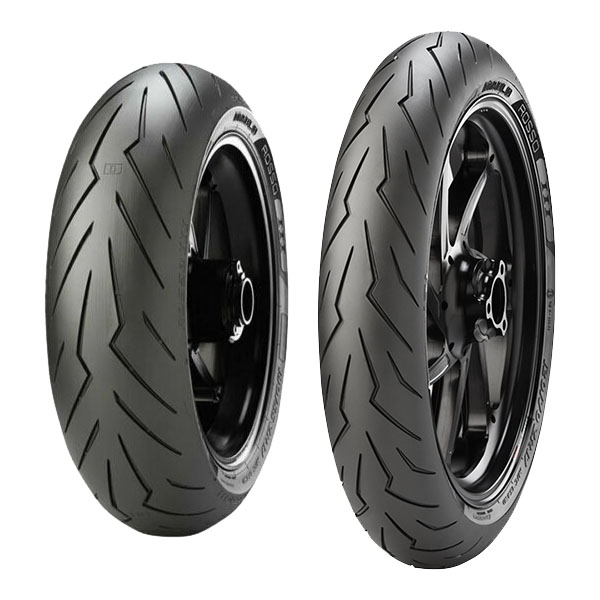 PIRELLI COPPIA GOMME PIRELLI 120/70-17 58S + 110/70-17 54S DIABLO ROSSO SPORT