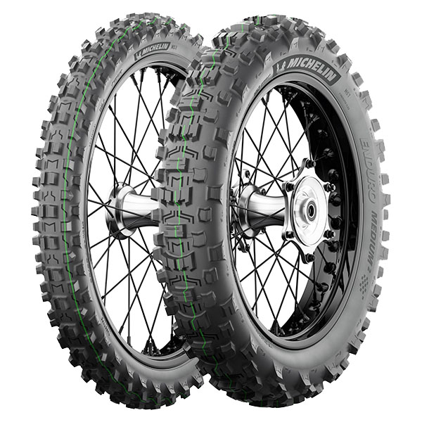 MICHELIN COPPIA GOMME MICHELIN 90/100-21 57R + 140/80-18 70R ENDURO MEDIUM 2