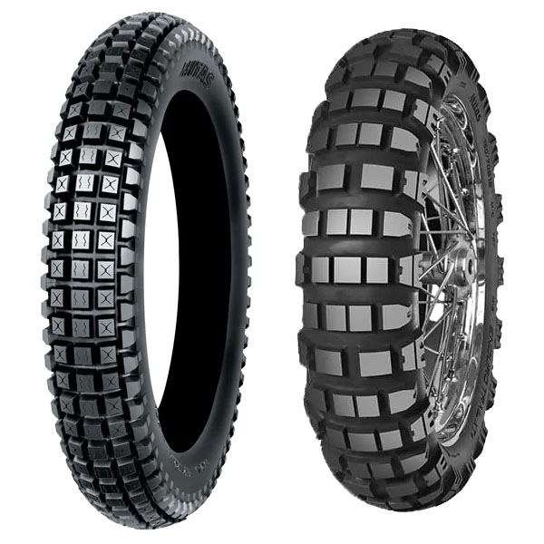 MITAS COPPIA GOMME MITAS 120/70-19 60T + 170/60-17 72T ENDURO TRAIL XT + M+S