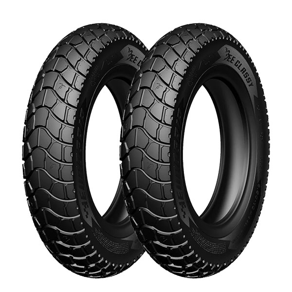 EUROGRIP COPPIA GOMME EUROGRIP 3.50/100-10 59J + 3.50/100-10 59J BEE CLASSY