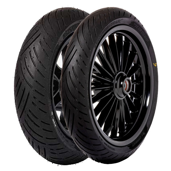 COPPIA GOMME EUROGRIP 120/90-10 66L + 3.00-10 50J BEE CONNECT