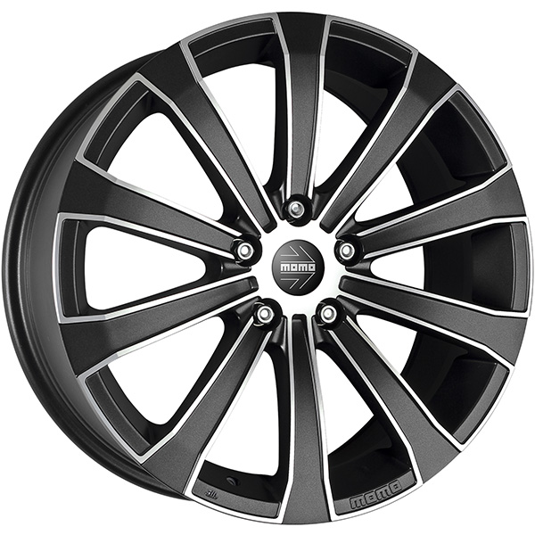 MOMO Europe 6.5x15 5x112 ET 50 Nero Carbon Opaco Diamantato