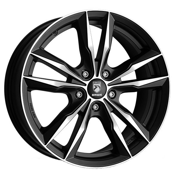CERCHIO IN LEGA MOMO Fast 6,5x16 5x114,3 ET 40 MATT BLACK POLISHED