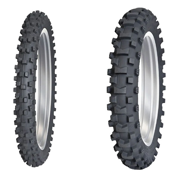 DUNLOP COPPIA GOMME DUNLOP 90/100-21 57M + 110/90-19 62M GEOMAX AT82