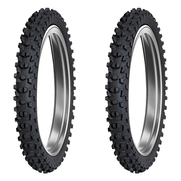 DUNLOP COPPIA GOMME DUNLOP 60/100-10 33J + 70/100-10 41J GEOMAX MX34