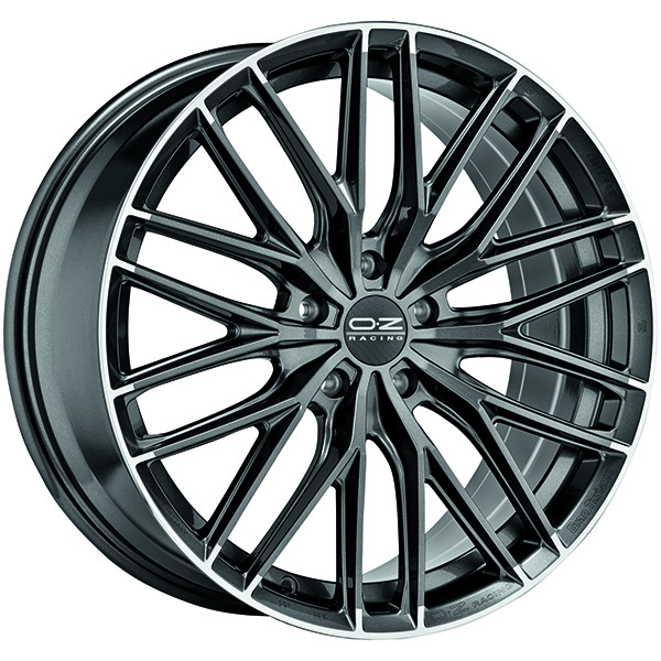 OZ RACING GRAN TURISMO HLT 8.5x20 5x112 ET 45 STAR GRAPHITE DIAMOND LIP