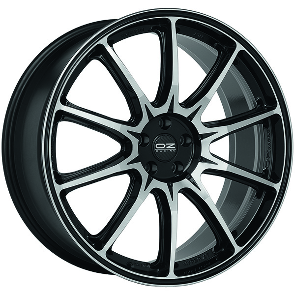OZ RACING HYPER XT HLT 10x22 5x130 ET 48 GLOSS BLACK DIAMOND CUT