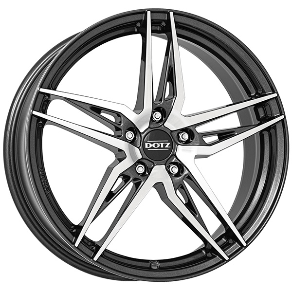 DOTZ Interlagos dark 7.5x18 5x114.3 ET 50 Gunmetal/polished