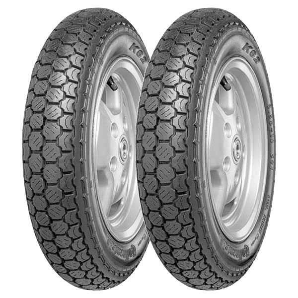 CONTINENTAL COPPIA GOMME CONTINENTAL 3.00-10 50J K62 + 3.00-10 50J K62 DOT 2022