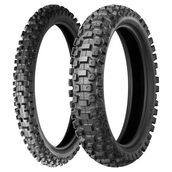 BRIDGESTONE COPPIA GOMME BRIDGESTONE 60/100-14 MOTOCROSS M203 + 80/100-12 MOTOCROSS M204