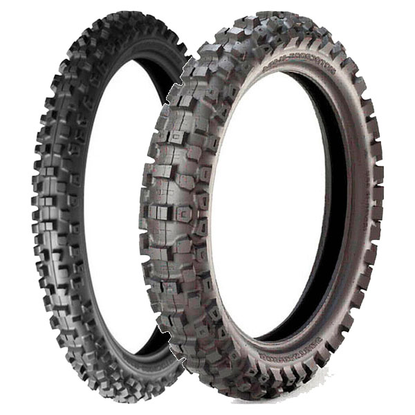 BRIDGESTONE COPPIA GOMME BRIDGESTONE 60/100-14 MOTOCROSS M203 + 80/100-12 MOTOCROSS M404