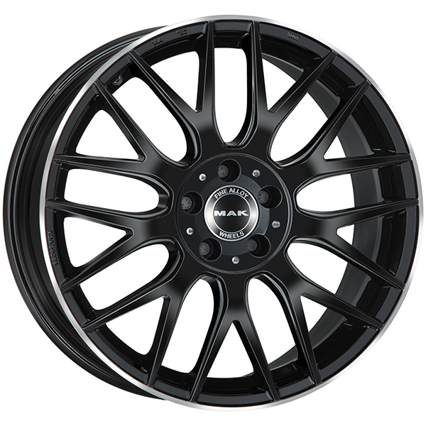 MAK CERCHIO IN LEGA MAK ARROW 10x21 5x112 ET 22 GLOSS BLACK MIRROR RING