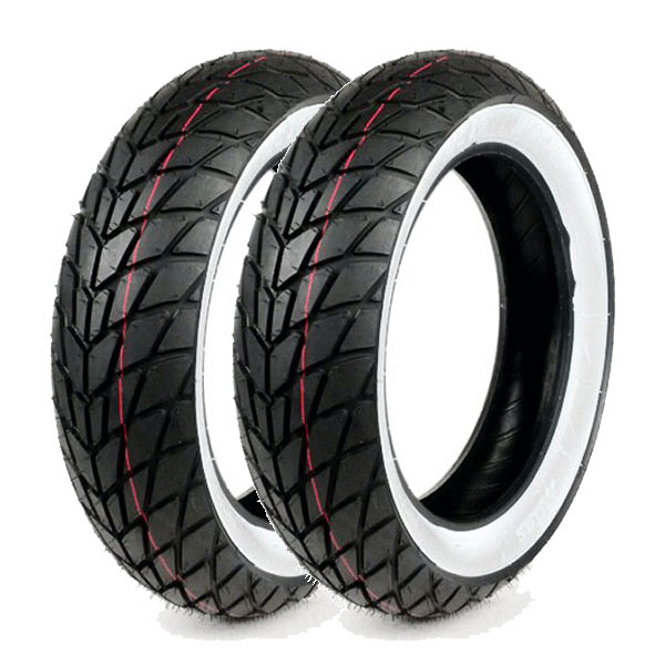 MITAS COPPIA GOMME MITAS 130/70-12 62P + 130/70-12 62P MC20 MONSUM M+S FASCIA BIANCA