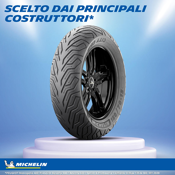 Pneu Michelin City Grip 2 110/70-16 52S - Scooter Et Moto Urbaine Été TL