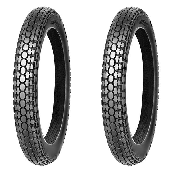 MITAS COPPIA GOMME MITAS 4.00-19 71P H-02 + 4.00-19 71P H-02 SUPER SIDE