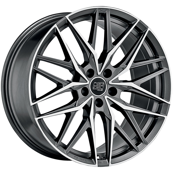 MSW 50 10x22 5x120 ET 42 MATT GUN METAL FULL POLISHED (MGMFP)