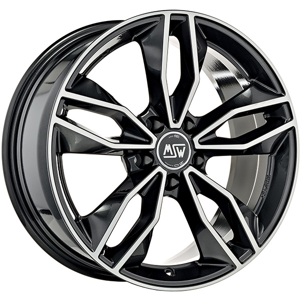 MSW 71 7,5x17 5x100 ET 35 GLOSS DARK GREY FULL POLISHED