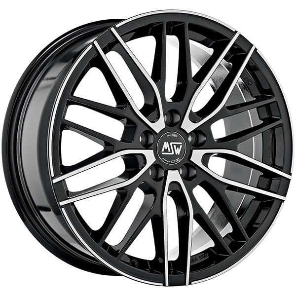 MSW 72 7x17 5x120 ET 45 GLOSS BLACK FULL POLISHED