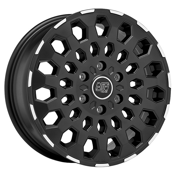 MSW CERCHIO IN LEGA MSW MSW 99 VAN 8x19 6x114.3 ET 30 MATT BLACK LIP POLISHED